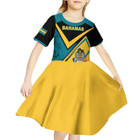 Personalized Bahamas Kid Short Sleeve Dress Coat Of Arms Unique Style