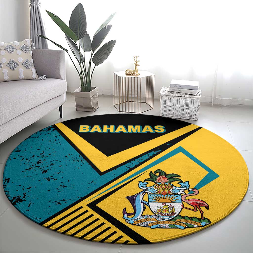 Bahamas Round Carpet Coat Of Arms Unique Style
