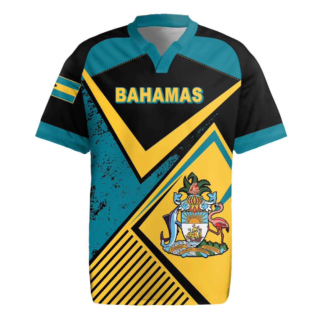 Personalized Bahamas Rugby Jersey Coat Of Arms Unique Style