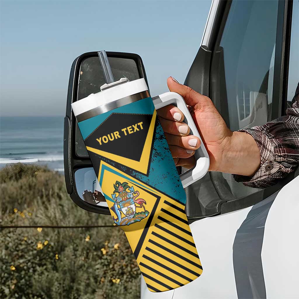 Personalized Bahamas Tumbler With Handle Coat Of Arms Unique Style