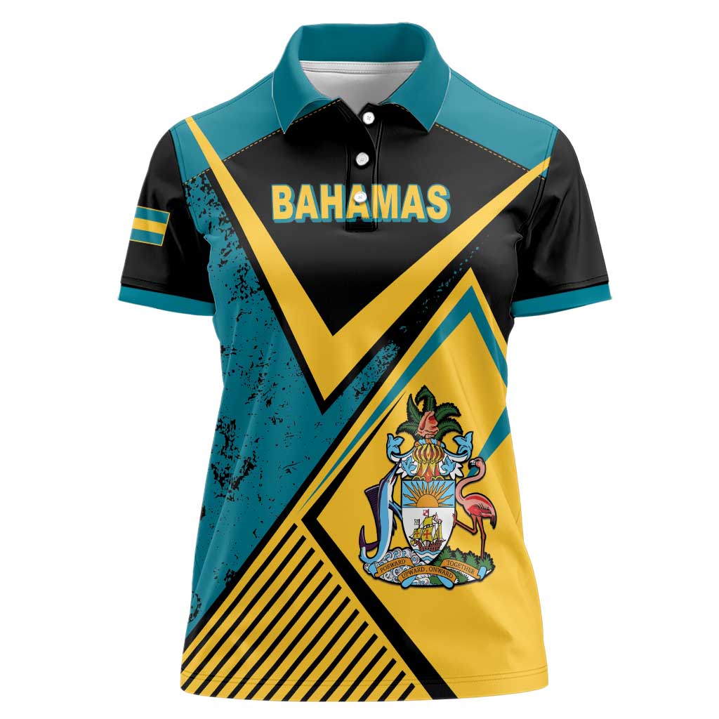 Personalized Bahamas Women Polo Shirt Coat Of Arms Unique Style