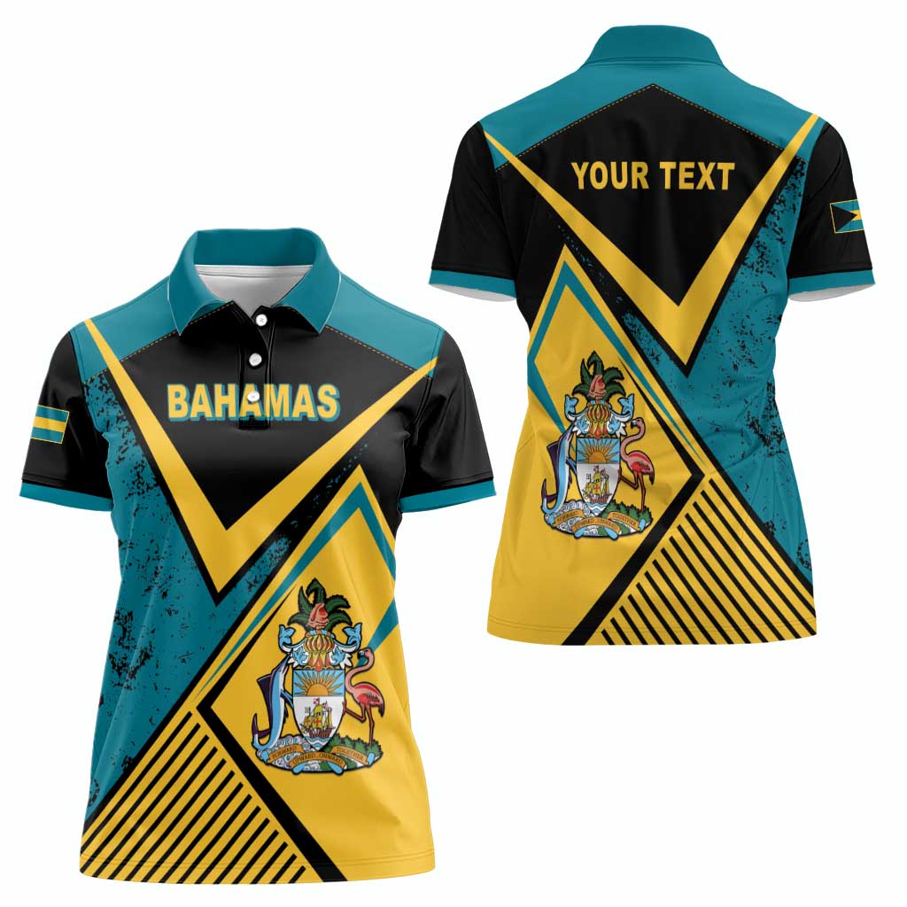 Personalized Bahamas Women Polo Shirt Coat Of Arms Unique Style