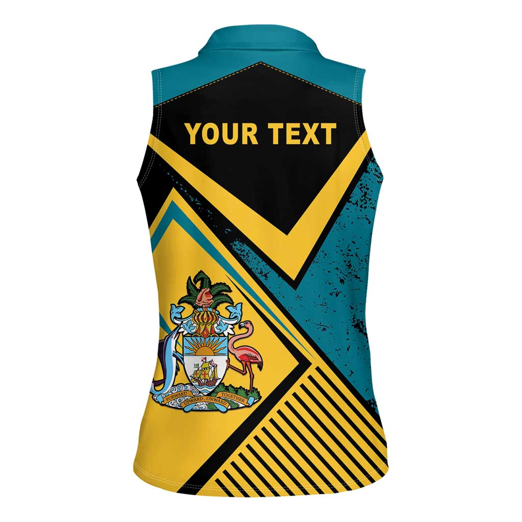 Personalized Bahamas Women Sleeveless Polo Shirt Coat Of Arms Unique Style