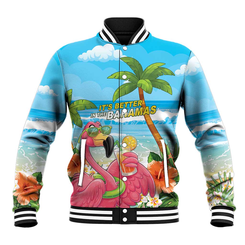 Bahamas Beach Baseball Jacket Welcome To Paradise