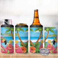 Bahamas Beach 4 in 1 Can Cooler Tumbler Welcome To Paradise