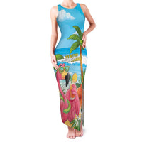 Bahamas Beach Family Matching Tank Maxi Dress and Hawaiian Shirt Welcome To Paradise