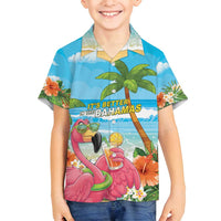 Bahamas Beach Family Matching Tank Maxi Dress and Hawaiian Shirt Welcome To Paradise