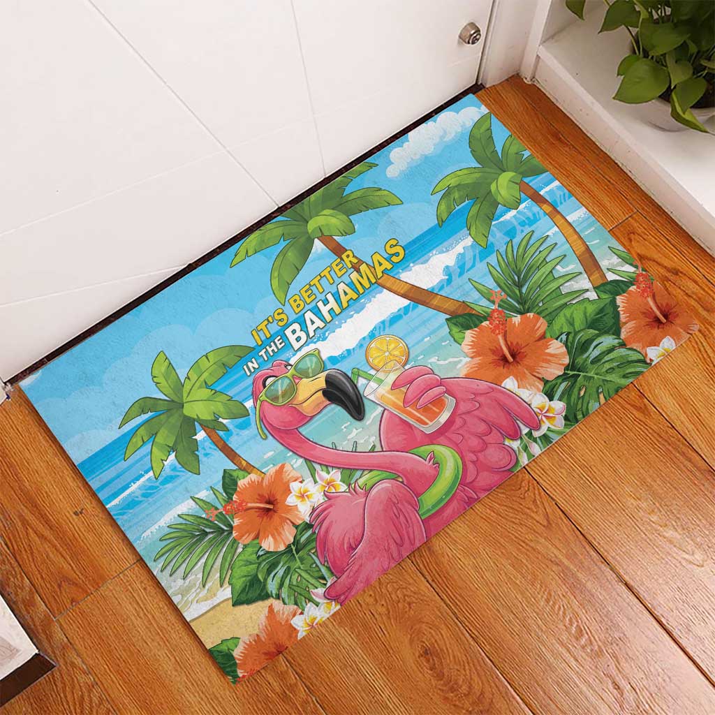Bahamas Beach Rubber Doormat Welcome To Paradise
