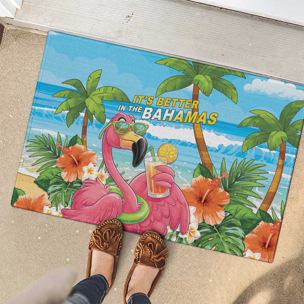 Bahamas Beach Rubber Doormat Welcome To Paradise