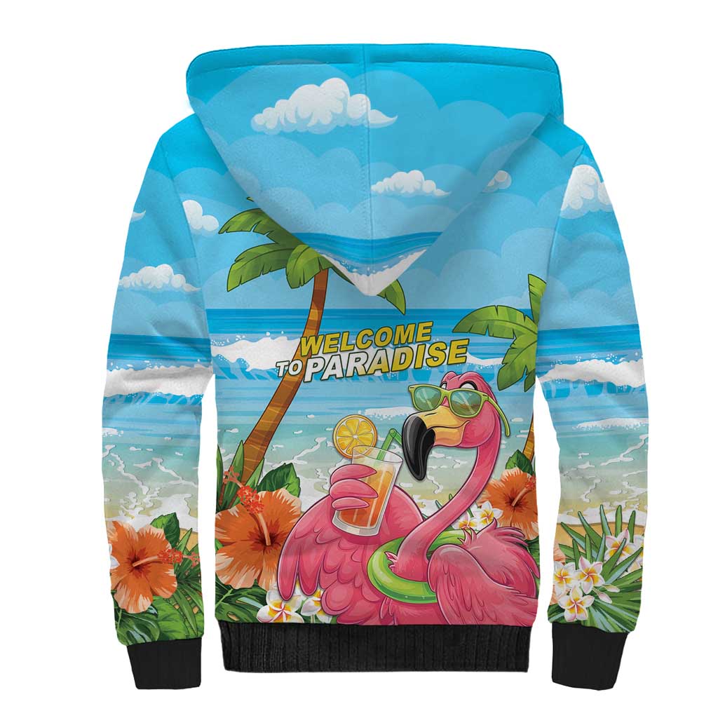 Bahamas Beach Sherpa Hoodie Welcome To Paradise