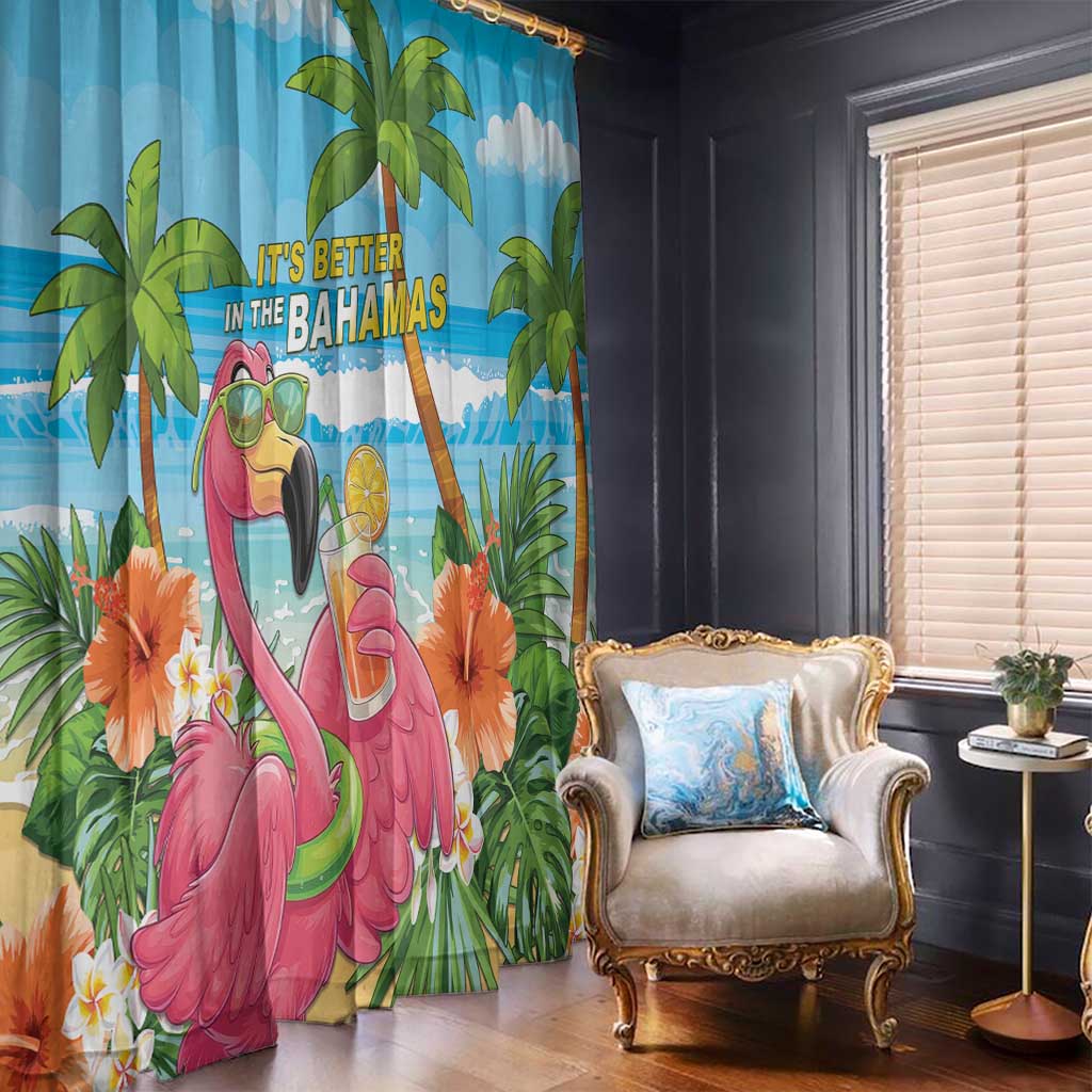 Bahamas Beach Window Curtain Welcome To Paradise