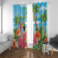 Bahamas Beach Window Curtain Welcome To Paradise
