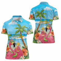 Bahamas Beach Women Polo Shirt Welcome To Paradise