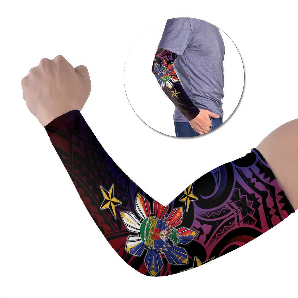 Haiti Philippines Arm Sleeves Haitian Coat Of Arms With Filipino Sun