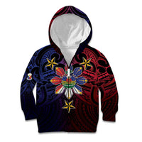 Haiti Philippines Kid Hoodie Haitian Coat Of Arms With Filipino Sun