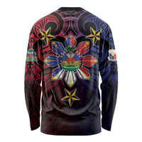 Haiti Philippines Long Sleeve Shirt Haitian Coat Of Arms With Filipino Sun