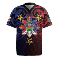Haiti Philippines Rugby Jersey Haitian Coat Of Arms With Filipino Sun