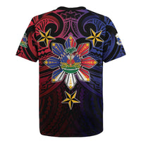 Haiti Philippines Rugby Jersey Haitian Coat Of Arms With Filipino Sun