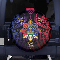 Haiti Philippines Spare Tire Cover Haitian Coat Of Arms With Filipino Sun