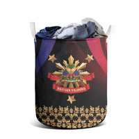 Haiti And Philippines Laundry Basket Haitian Filipino Heritage Crest