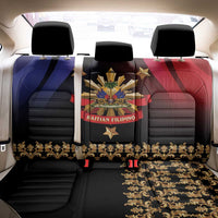 Haiti And Philippines Back Car Seat Cover Haitian Filipino Heritage Crest