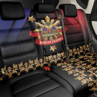 Haiti And Philippines Back Car Seat Cover Haitian Filipino Heritage Crest