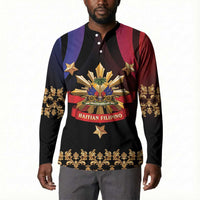 Personalized Haiti And Philippines Button Sweatshirt Haitian Filipino Heritage Crest