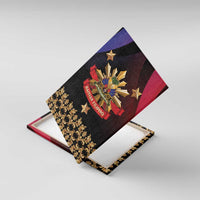 Haiti And Philippines Canvas Wall Art Haitian Filipino Heritage Crest