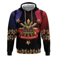 Personalized Haiti And Philippines Hoodie Haitian Filipino Heritage Crest