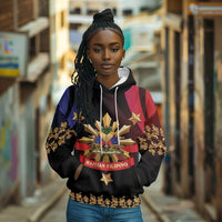 Personalized Haiti And Philippines Hoodie Haitian Filipino Heritage Crest