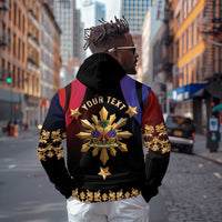 Personalized Haiti And Philippines Hoodie Haitian Filipino Heritage Crest