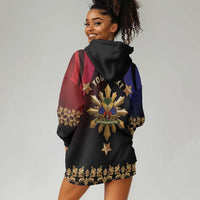 Personalized Haiti And Philippines Hoodie Dress Haitian Filipino Heritage Crest