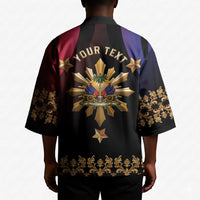 Personalized Haiti And Philippines Kimono Haitian Filipino Heritage Crest