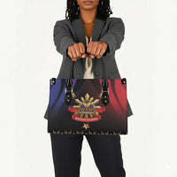 Haiti And Philippines Leather Bag Haitian Filipino Heritage Crest