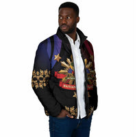 Personalized Haiti And Philippines Padded Jacket Haitian Filipino Heritage Crest