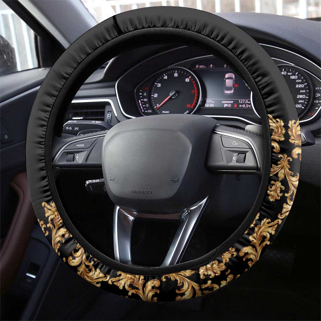 Haiti And Philippines Steering Wheel Cover Haitian Filipino Heritage Crest