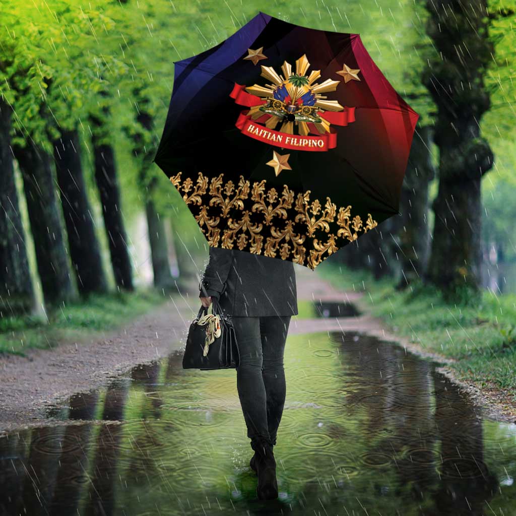 Haiti And Philippines Umbrella Haitian Filipino Heritage Crest