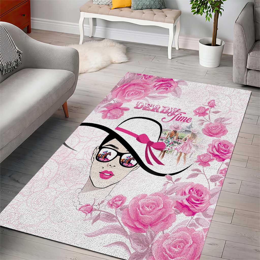 Kentucky Horse Racing Area Rug Fancy Ladies