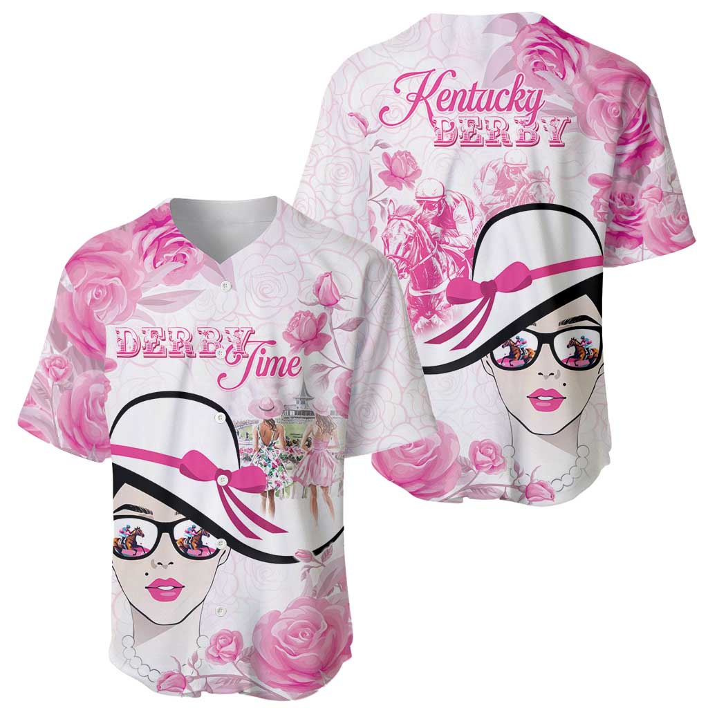 Kentucky Horse Racing Baseball Jersey Fancy Ladies