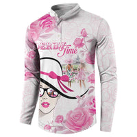 Kentucky Horse Racing Button Sweatshirt Fancy Ladies