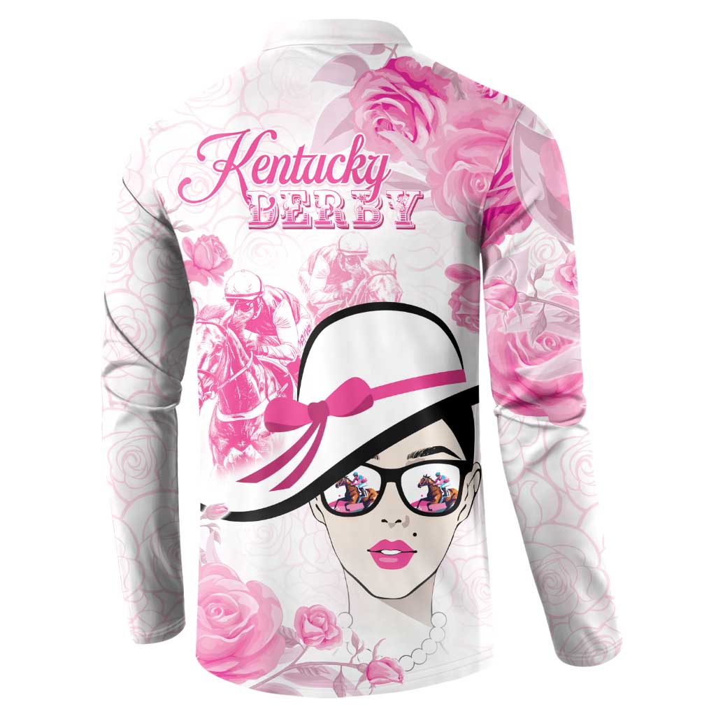 Kentucky Horse Racing Button Sweatshirt Fancy Ladies