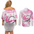 Kentucky Horse Racing Couples Matching Off Shoulder Short Dress and Long Sleeve Button Shirt Fancy Ladies