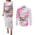 Kentucky Horse Racing Couples Matching Puletasi and Long Sleeve Button Shirt Fancy Ladies