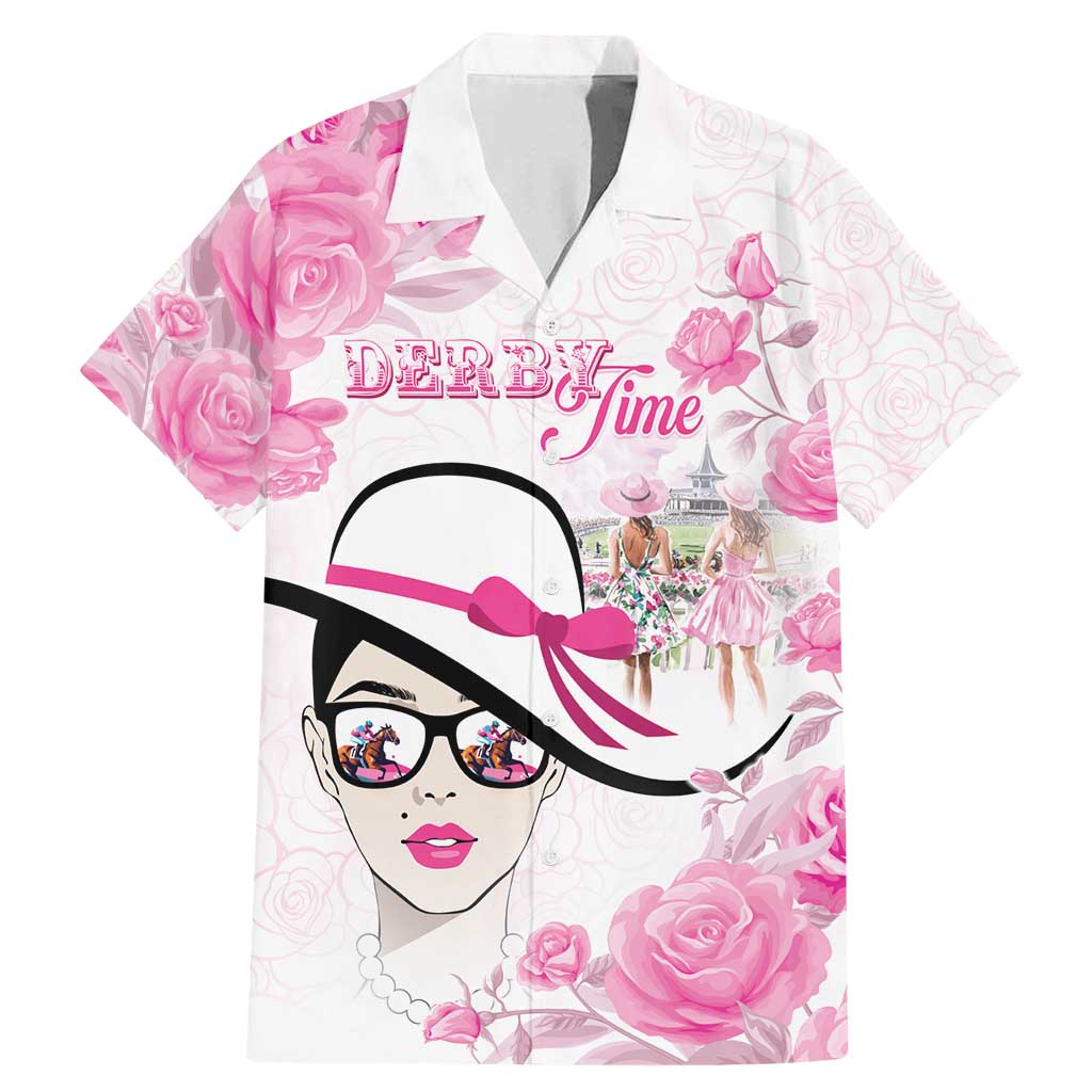 Kentucky Horse Racing Family Matching Mermaid Dress and Hawaiian Shirt Fancy Ladies