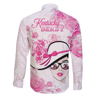 Kentucky Horse Racing Family Matching Off Shoulder Short Dress and Hawaiian Shirt Fancy Ladies