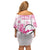 Kentucky Horse Racing Family Matching Off Shoulder Short Dress and Hawaiian Shirt Fancy Ladies