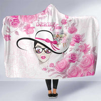 Kentucky Horse Racing Hooded Blanket Fancy Ladies