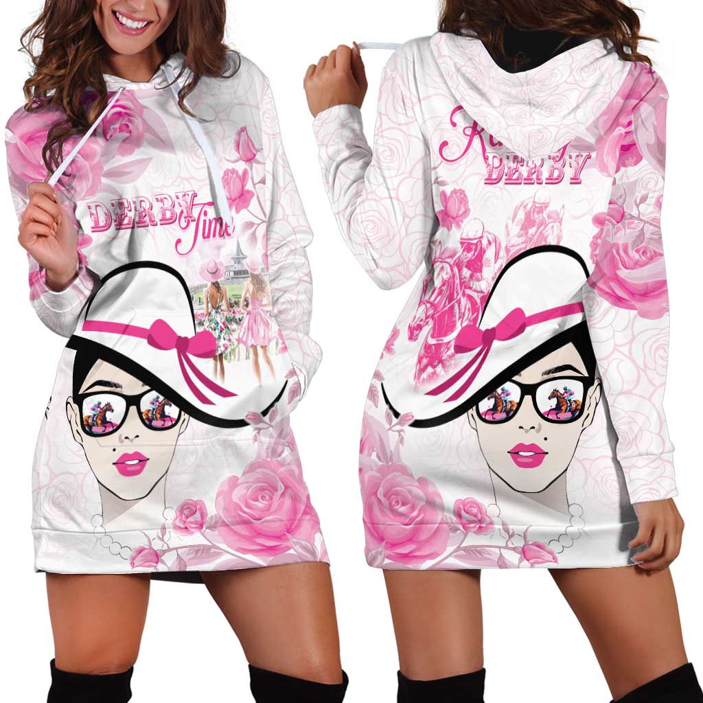 Kentucky Horse Racing Hoodie Dress Fancy Ladies