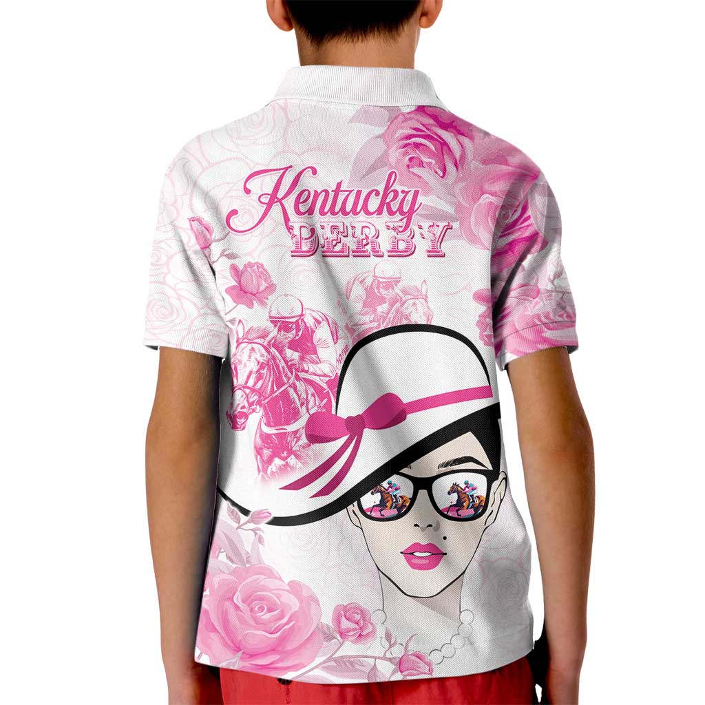 Kentucky Horse Racing Kid Polo Shirt Fancy Ladies