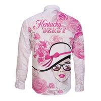 Kentucky Horse Racing Long Sleeve Button Shirt Fancy Ladies
